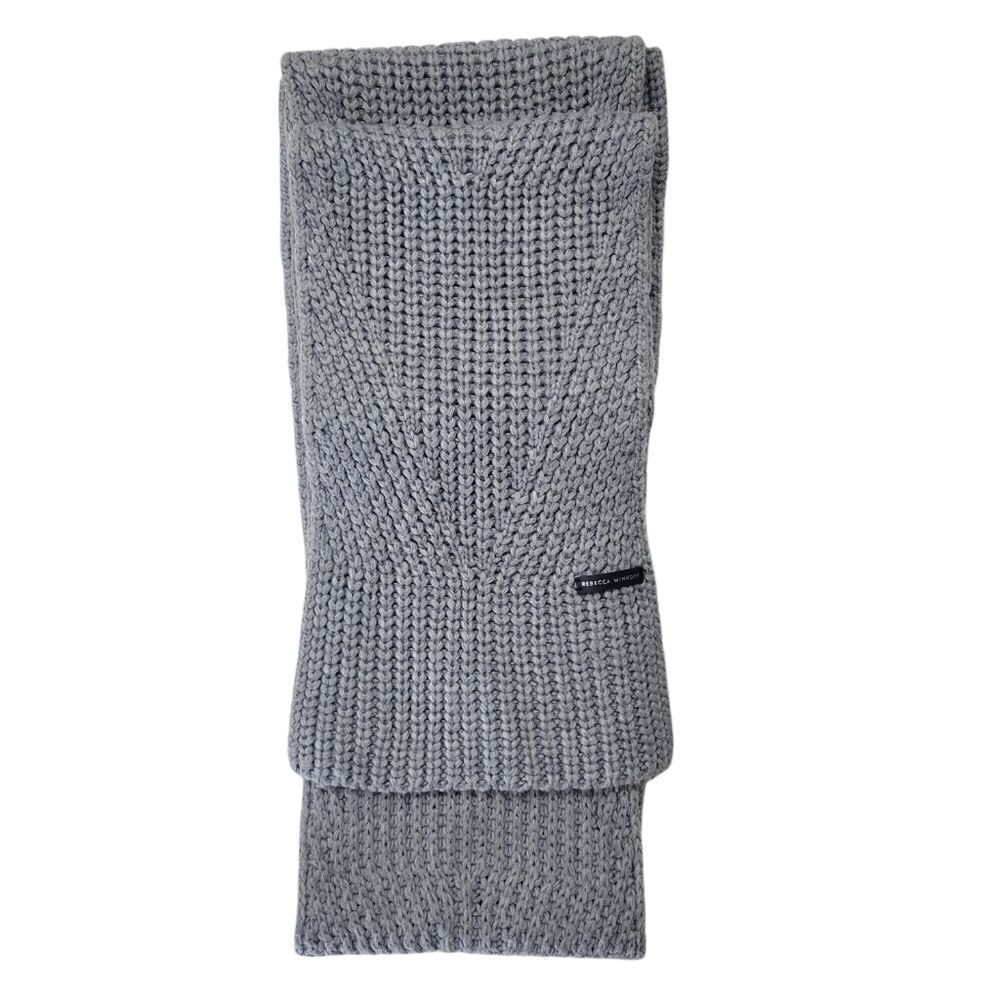 Rebecca Minkoff Gray Knit Scarf